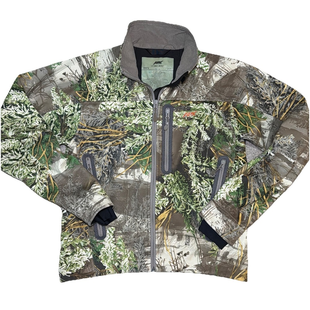 APX Camo L4 Gale Jacket Small Men's R4476 Zipped Pockets Wind/Water Resist